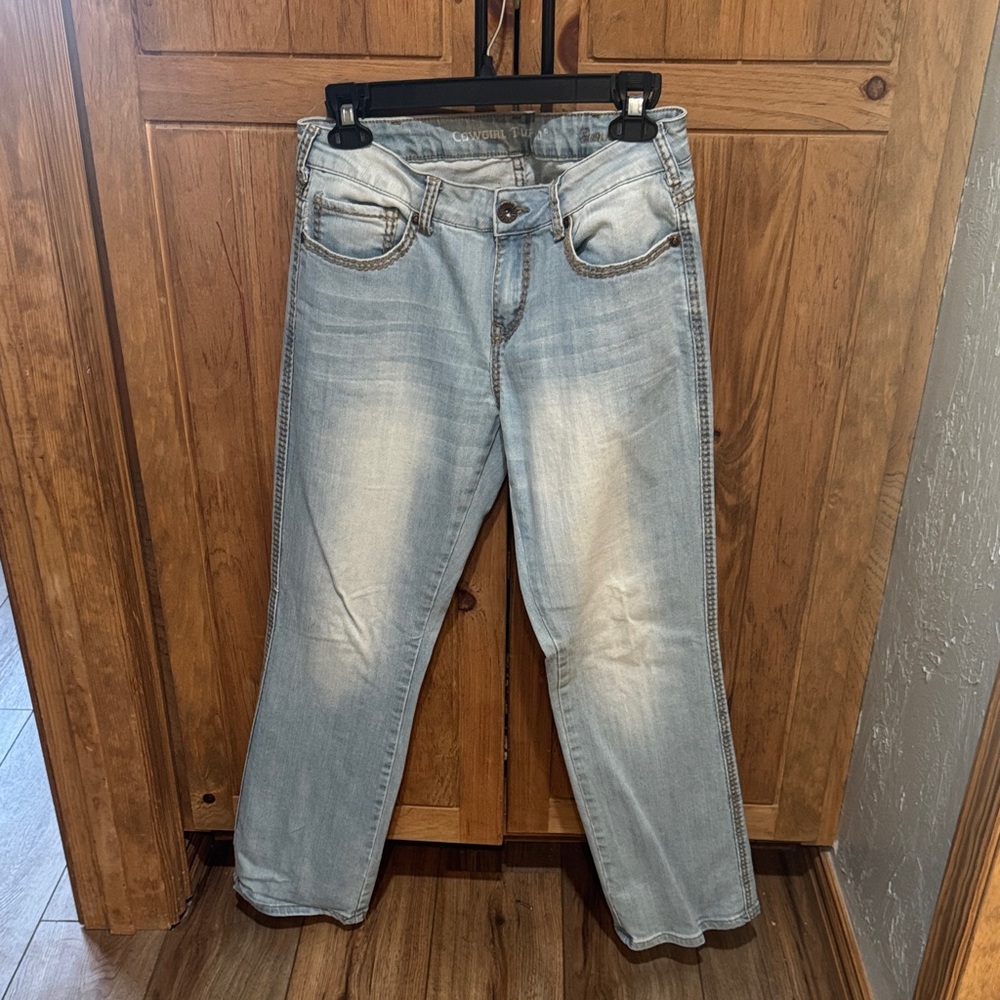 Cowgirl Tuff Light Blue Boot Cut Jeans